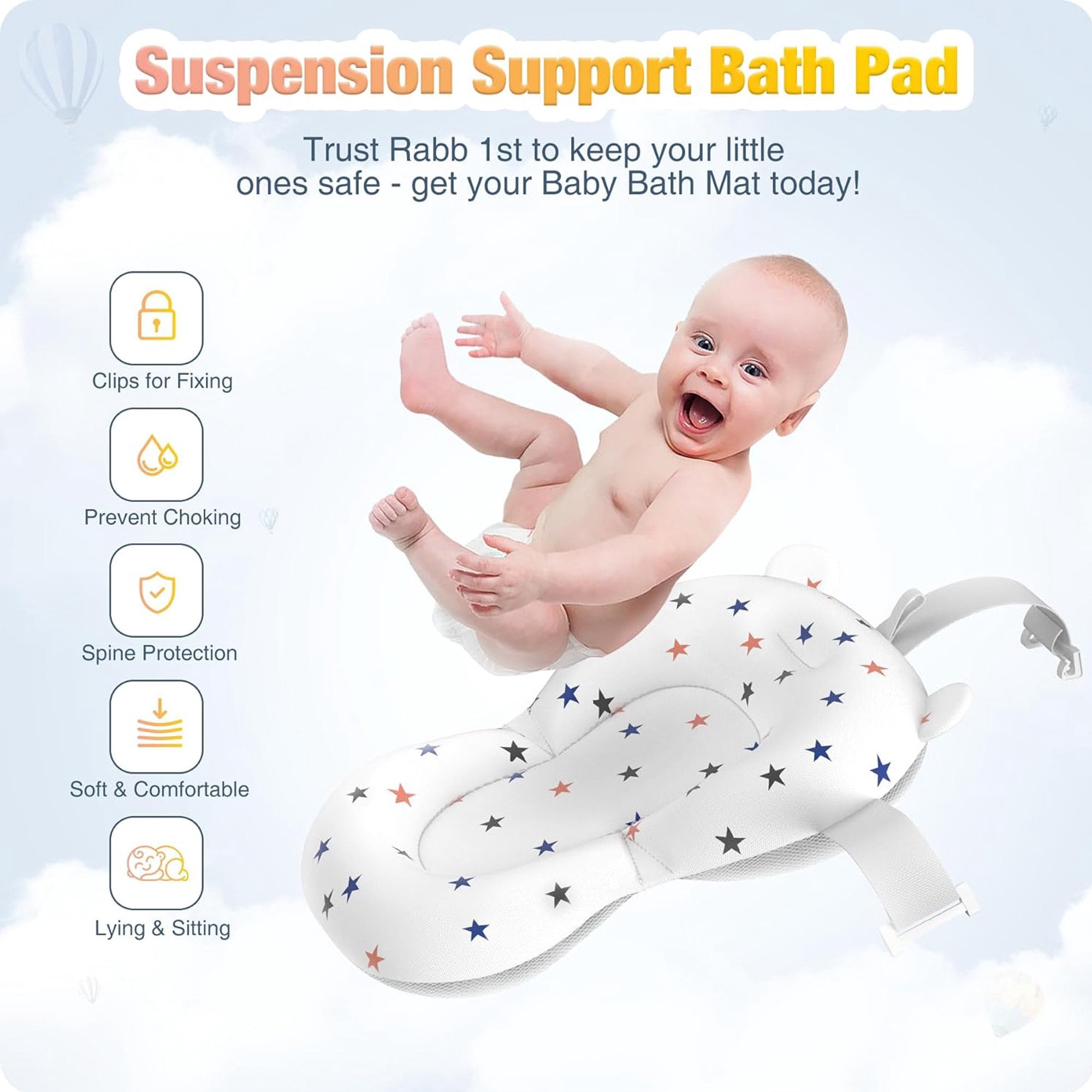 Morfone Baby Bathtub,Collapsible Bathtub for Newborn to Toddler,Durable Essential Infant Bath Tub, Pink