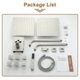 thumbnail image 6 of CASAINC Wall Mounted 1-Spray Thermostatic Dual Shower Heads 4-function Shower Faucet 1.8 GPM with Body Spray Bathroom Shower System in Brushed Nickel, 6 of 11