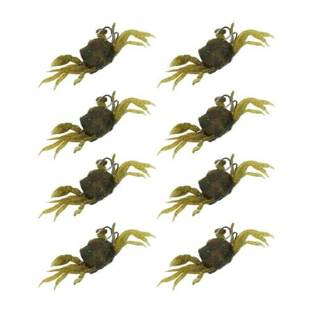 8Pcs Crab Bait Artificial Small Crab Lures Fishing Simulation For Freshwater Saltwater