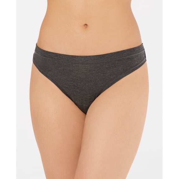 Alfani Ultra Soft Mix and Match Thong Underwear, Charcoal Grey, XXL