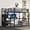 Black +  Full, variant on Full XL Loft Bed with L-Shaped Desk and Wardrobe, Metal High Loft Bed Frame with USB Port and LED Lights, Storage Stairs and Adjustable Shelf, Black, Ships in 2 Boxes