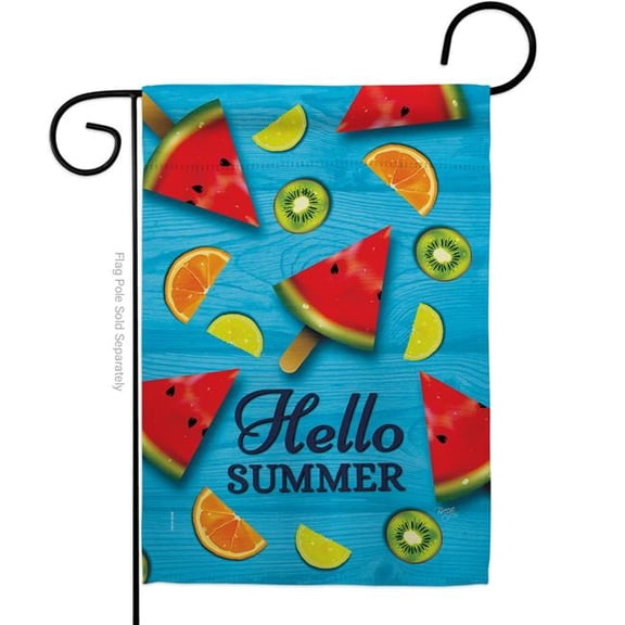 Breeze Decor G167081-BO Summer Fruits Food Fruit 13 x 18.5 in. Double-Sided Decorative Vertical Garden Flags for House Decoration Banner Yard Gift