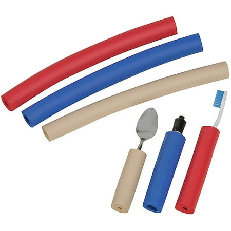Foam Grips DMI Closed-Cell Foam Tube for Utensils, Pipe Insulation Foam Tubing, Built Up Foam Handles, Medical Foam Padding, Colored Spoon Grips ()
