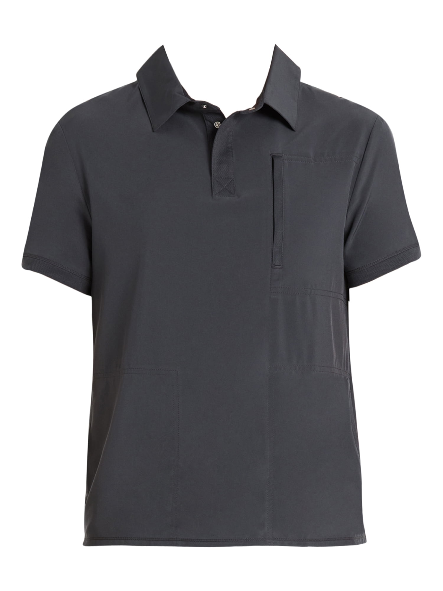 Scrubstar Men's Premium Performance Stretch Polo Scrub Top, Sizes XS-3XL