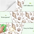 thumbnail image 4 of Peel and Stick Wallpaper Hand drawn Seashells Starfish Vintage Style 17.7in x 118in Contact Paper Removable Self Adhesive Wall Mural Wall Decor for Bedroom Kitchen Cabinets, 4 of 8