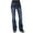 Dark Blue, variant on JINMGG Cargo Pants Women Plus Size Womens Fashion Women Mid Waisted Embroidery Stretch Button Straight Full Length Pants