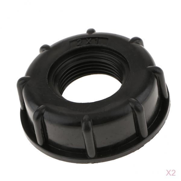 Adaptador de Tanque IBC de 2 Piezas (1 Pulgada), Accesorios de Válvula de Zulema Hilos gruesos IBC