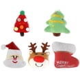 thumbnail image 1 of KAKOWELY 5 juguetes navideños para gatos, juguetes para morder para gatos de interior, lindos juguetes de peluche para gatitos., 1 of 5