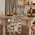 thumbnail image 2 of Farmhouse Checkered Burlap Cotton Table Runner 13x70 Inches Long, Rustic Retro Farm Life Assembling Farmhouse Table Runners, Outdoor Dining Tablecloths Decor for Baby Shower/Party/Wedding, 2 of 8