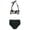 Black - blackwht, variant on Anne Cole Womens Floral Halter Brief 2 Piece Bikini, Black, X-Small