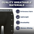 Nautica 4Pack Mens Base Layer Short, Breathable Performance Compression Shorts Men, Under Layer