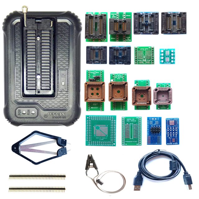 Xgecu TL866II Plus Upgraded Xgecu T48 Programmer 16 Adapter Socket Clip IC chip Programmer t48 chip nand Flash mcu Bios AVR eprom Programmer