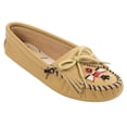 thumbnail image 6 of Minnetonka Women's Thunderbird Soft Leather Sole Moccasin,Natural,7 M US, 6 of 6