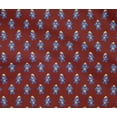 thumbnail image 4 of oneOone Tissu Coton Flex Rouge Foncé Robot Dessin Animé Matériel de Robe Tissu Imprimé Tissu au Mètre 40 Pouces de Large, 4 of 4