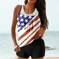 thumbnail image 2 of WREESH Patriotic Tankini American Flag Print Two-Piece Swimwear for Independence Day (Women's), 2 of 6
