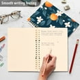 thumbnail image 4 of FORMRS 1-Subject Spiral Notebook 8" x 5" College Ruled 60 Refillable Sheet A5 Hard Cover, 2 Pack, Oranges Pattern, 4 of 7