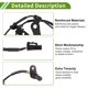 thumbnail image 3 of Sensor de velocidad de rueda ABS trasero derecho Unique Bargains Sensor ABS Sistema de frenos antibloqueo No. 95681D3100 para Hyundai Tucson 2015-2020, 3 of 7