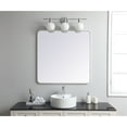 thumbnail image 2 of Soft corner metal rectangular mirror 36x36 inch in White, 2 of 7