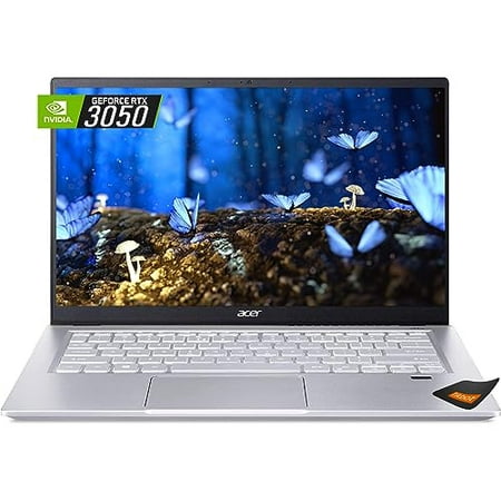 Acer Swift X Creator Laptop | 14" FHD 100% sRGB | AMD Ryzen 5 5600U | NVIDIA GeForce RTX 3050 | LPDDR4X | Wi-Fi 6 | Backlit Keyboard | Windows 11 Home | w/Mousepad (8GB LPDDR4X RAM | 256GB PCIe SSD)