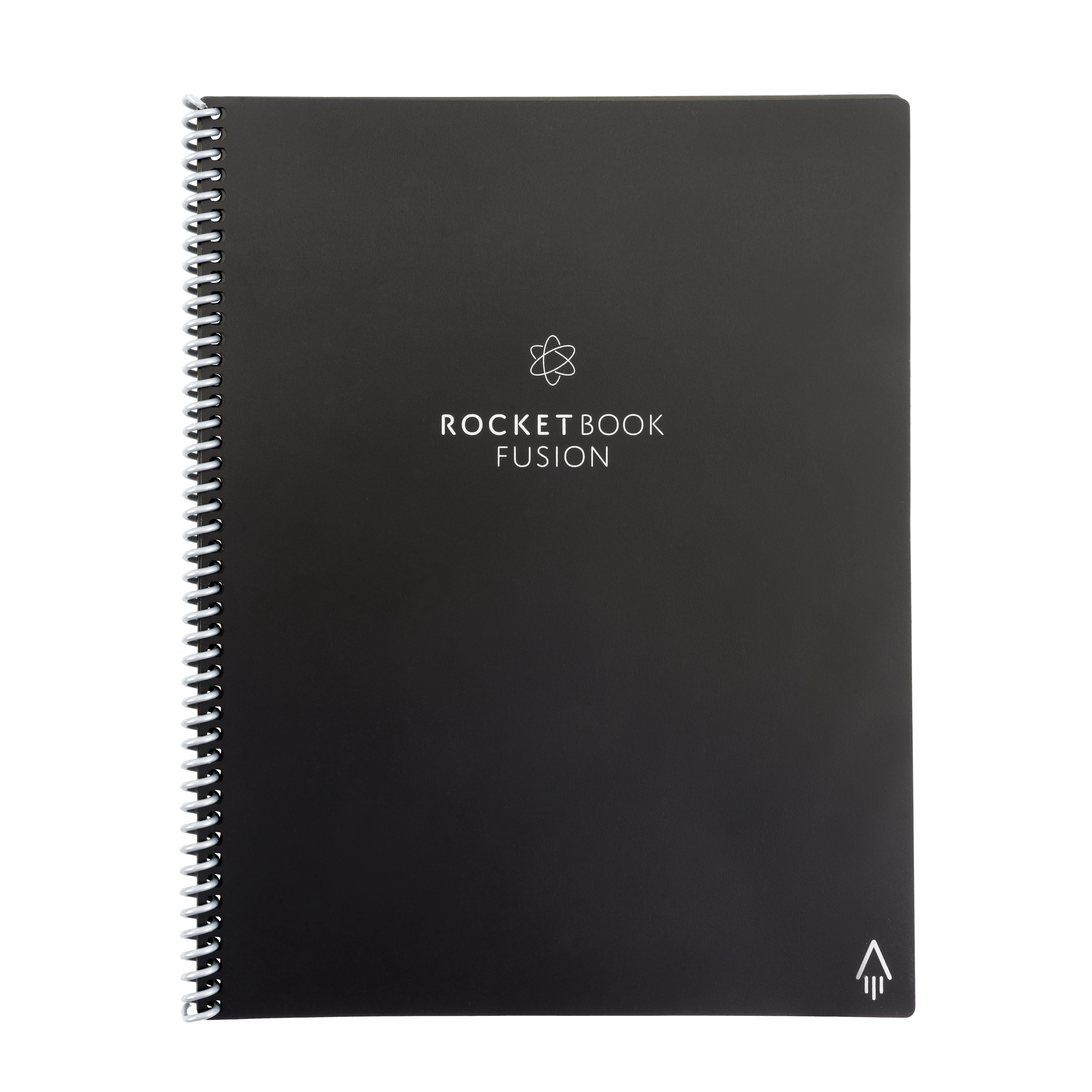 Rocketbook Fusion Digital Reusable Notebook - Black - Letter Size Eco-Friendly Notebook (8.5" x 11") - Planner, Task List, Calendar and More - Includes 1 Pen and Microfiber Cloth