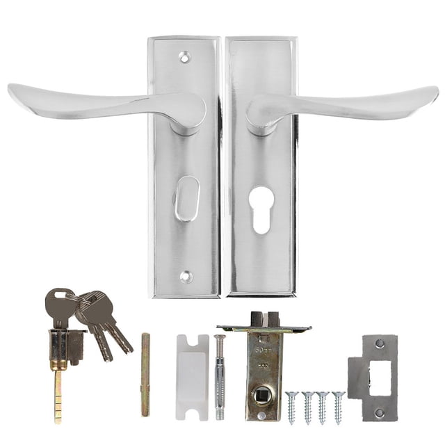 Cerradura de puerta de seguridad interior de aleación de aluminio Manija de puerta de baño de dormitorio duradera