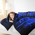 thumbnail image 5 of Feelyou Modern Gamepad Gamer Bedding Comforter Set, Fashion Game Console Gaming Twin Comforter Sets, Futuristic Blue Lines Reversible Bedding Set, Lightweight Room Decor, 2-Piece, 5 of 9