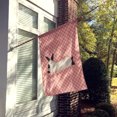 thumbnail image 2 of Carolines Treasures BB7967CHF California White Rabbit Pink Check Canvas House Flag, 2 of 4