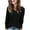 Black, variant on Sweater Clearance Sale Women Womens Long Sleeve Shirts Casual V Neck Tunic Tops Fashion Loose Fall Sweaters