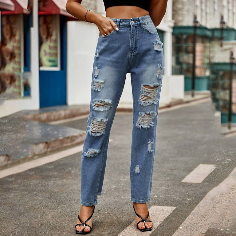 Women's Classic High Waisted Skinny Stretch Butt Lifting Jeans Slimming Fit  Denim Pants