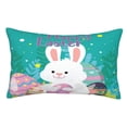 thumbnail image 1 of Balery Happy easter Funda de Cojín Estampada, Regalos para Mujeres, Regalos de Amor para Ella, Regalos para Novia o Esposa, Funda de Almohada-16"x24", 1 of 6