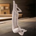 thumbnail image 4 of Modern Style Sexy Beauty Figure Miniature Statue Long-haired Woman Lady Girl Interior Home Decoration Accessories Sculpture, 4 of 5