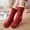 Wine, variant on Onlysocks Thick Thermal Cozy Plush Sherpa Lined Slipper Socks for Women, for Winter Indoor Floor Comfort, Machine Washable, Black