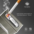 thumbnail image 2 of 2025 Cigarette Case With Lighter Aluminum Electronic Cigarette Box Cigarette Holder, 2 of 5