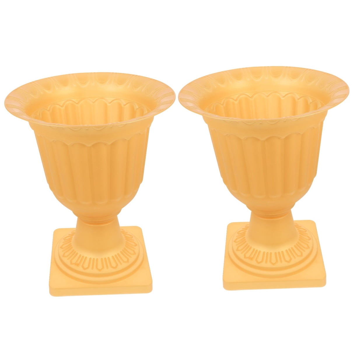 Raindrops Set of 2 Style Plastic Flower Pots European Design for Indoor Outdoor Gardening