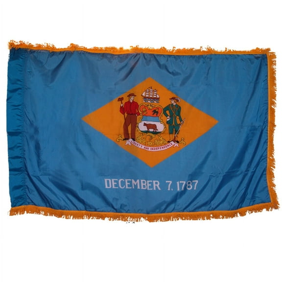 Delaware Flag 3ft x 5ft Nylon Indoor