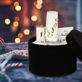 thumbnail image 5 of Round Gift Boxes with Lids Velvet Nesting Black Gifts Box for Presents Set of 4, 5 of 6