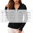 thumbnail image 3 of RRJ Women's Summer Hooded Zip Up Jacket Casual Pullover Tops Solid Trendy Lightweight Shacket for Workout Fitness Daily Wear, Black S, 3 of 6