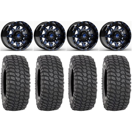 Fuel Lethal Blue 15 Wheels 33 XCR350 Tires Polaris RZR XP 1000 / PRO XP / Ranger XP 900/1000