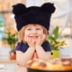 thumbnail image 5 of GOOHOCHY 1 juego de gorro y manoplas con orejeras para bebé, gorro de punto suave y cálido con orejas de bola esponjosas para bebés y niños pequeños, gorro de invierno para niños, 5 of 8