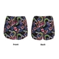 thumbnail image 3 of Pofeuu Snake And Flower Print Women's Athletic Shorts Running Workout Shorts Tummy Control Quick Dry Gym Shorts with Pockets Double layer sports shorts-Large, 3 of 7