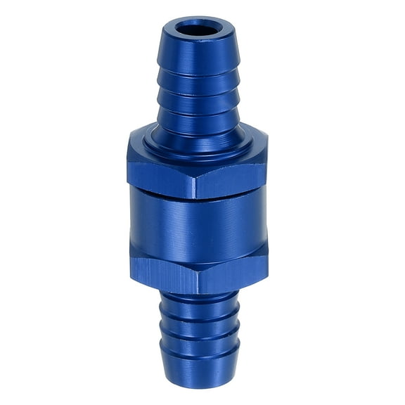 12mm (1/2") Fuel Check Valve, Non-Return Inline One Way Check Valve, Blue