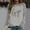 Grey, variant on Women's Winter Fashion Sweatshirt Festive Christmas Print Round Neck Top Knit Blouse Dark Sweatshirt Women Hoodie Light Hoodies Ladies Leggings Sweatshirts Top Going Out Tops Women 2x Womens