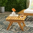 thumbnail image 2 of GDF Studio Bowie Outdoor Acacia Wood Side Table, Teak, 2 of 8