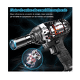 thumbnail image 4 of Kit Pistola Impacto Llave Inalámbrico 600nm 1/2 Bateria Belug Negro, 4 of 4