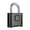 Black, variant on Outdoor Security Lock Weatherproof Lock Large 4 Code Heavy Duty Combination Lock for Fence gate Shed Garage Shed