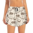 thumbnail image 2 of Picia Vintage Farm Pigs Pattern Women's 2 in 1 Athletic Running Shorts High Waisted Workout Casual Gym Sweat Shorts with Comfy Liner Zipper Pockets-Medium, 2 of 9