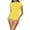 Yellow, variant on Cameland Women Two Piece Rash Guard Short Sleeve Swimsuits Swim Shirt Bathing Suit With Bottoms Swimsuit