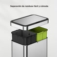 thumbnail image 3 of EKO Mirage Nova Sensor 30L+30L Bote de basura doble compartimento. Con sensor de movimiento sin contacto, Acero Inoxidable, Cubos interiores, Cierre silencioso,, 3 of 4