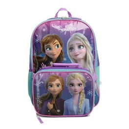 Disney Frozen II Elsa & Anna Large 16 Backpack Blue Purple
