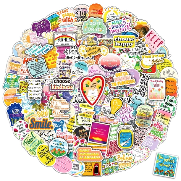 300 pegatinas motivacionales con palabras inspiradoras para adolescentes, adultos, estudiantes, profesores, empleados, pegatinas de vinilo que fomentan la afirmación positiva para botellas de agua, pe